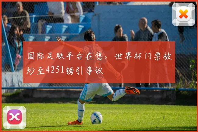 国际足联平台在售，世界杯门票被炒至4251镑引争议